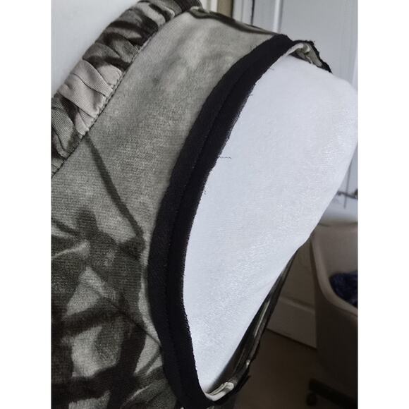 Simply Vera Wang Petite M Maxi Dress Womens‎ Floral Black Grey Green Watercolor - Picture 5 of 9